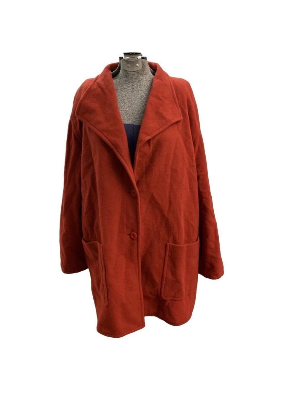 Bianca Nygard Red Wool Coat Size 12